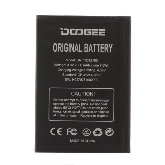 Акумулятор ААА DOOGEE X9 Mini / BAT16542100 Original | Зображення 1