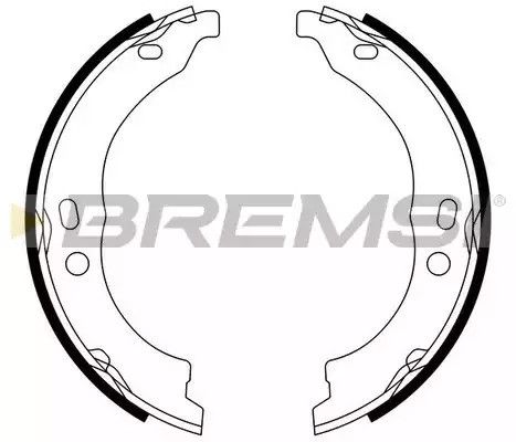 Колодки ручного гальма Ducato/Boxer 06- (Bendix), Bremsi (GF0188) | Зображення 2