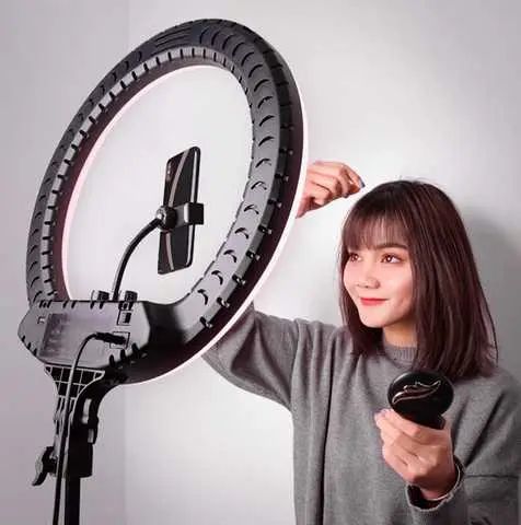 Кільцева LED лампа RL-18, 45см,  пульт у комплекті | Зображення 2