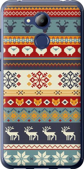 Чехол на Huawei Honor 6C Pro Рождественский орнамент "3303u-1358-17620"