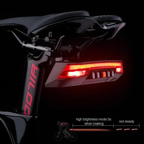 Велосипедный маячок фонарь 0118-A9, Велосипедный фонарь с защитой от влаги Маячок задний PN-63 | Зображення 2