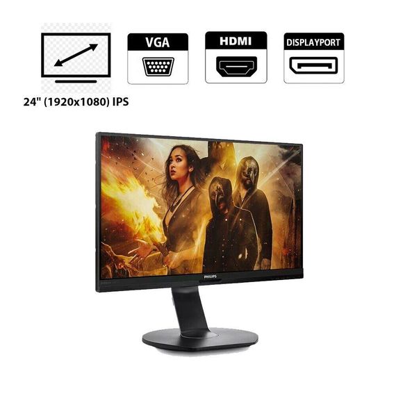 Монітор Philips 241B7Q / 24" (1920x1080) IPS WLED / DP, HDMI VGA б/в