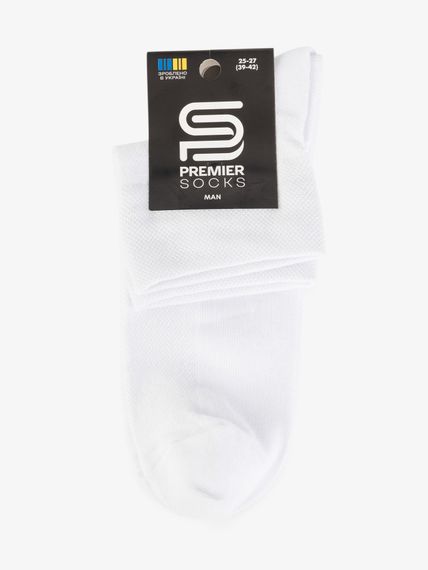 Шкарпетки чоловічі середні PremierSocks 554 43-46 Білий shop (4820203391134) | Зображення 2