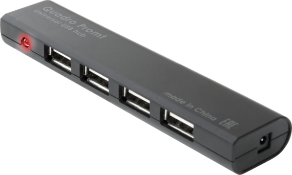 USB-хаб Defender Quadro Promt 4xUSB 2.0 (83200) | Зображення 1