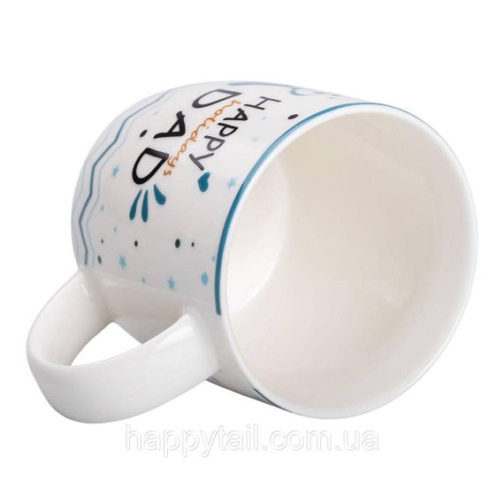 Кружка фарфоровая с надписями 450 (мл) Happy holidays dad RX-N240278HD | Зображення 2