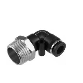 З'єднання цангове L-подібне для поліуретанових та ін. шлангів 8 мм, 1/2" нар. різь INTERTOOL PT-23421