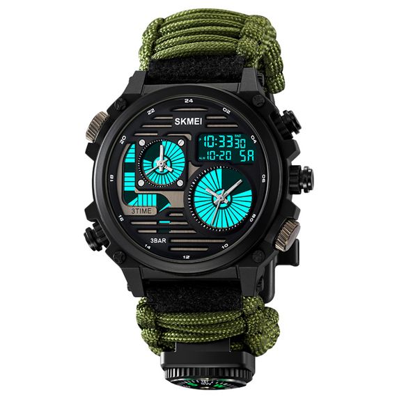 Електронний годинник Skmei 2202NAG Army Green | Зображення 1
