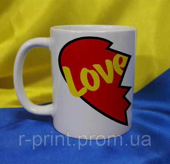 Чашка керамічна LOVE IS... 425 мл (2427-212/101-425)