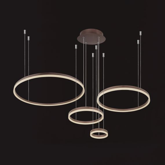 Подвесная люстра модерн BR-925S/4 LED 120W*2 BK | Зображення 7