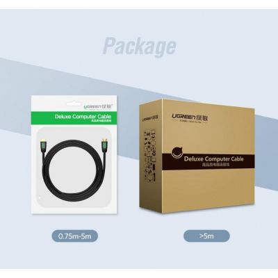 Кабель мультимедийный HDMI to HDMI 3.0m HD101 Round (Yellow/Black) Ugreen (10130) | Зображення 7