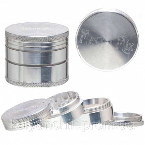 Гриндер Magno Mix 420 Leaf Silver - 4part - O:50mm