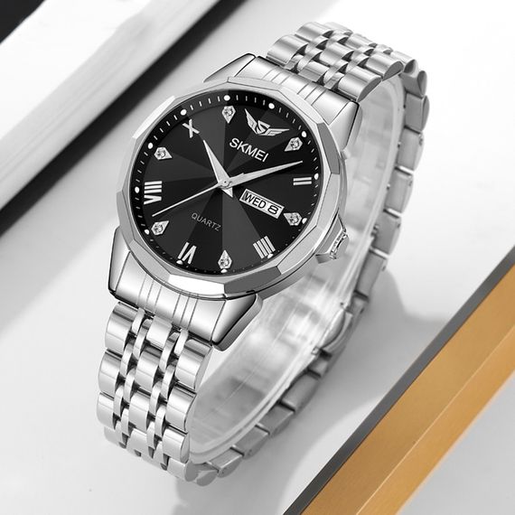 Чоловічий годинник Skmei 2291SIBK Silver-Black | Зображення 3