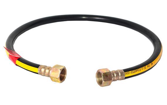 Шланг газовий гумовий ЧОРНИЙ 1/2" ВВ 1,2м 1/10