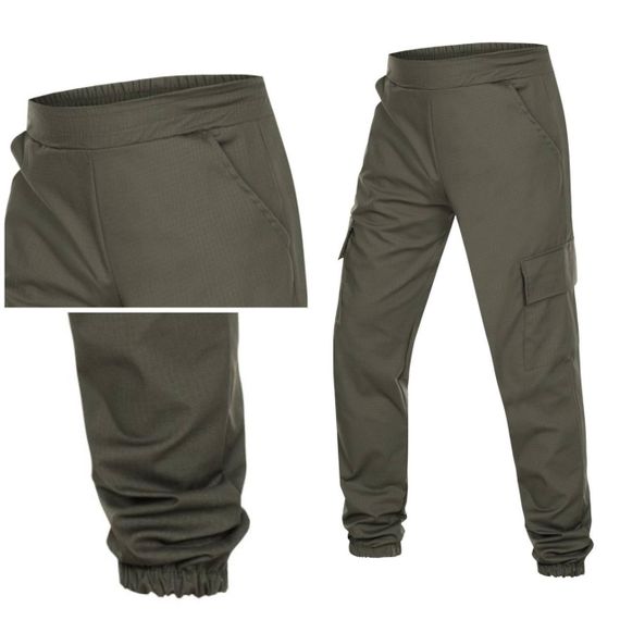 Штани Джогери РіпСтоп На Резинці Олива Tactical Olive