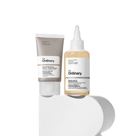Набор Ordinary The Glow Set Glycolic Acid Toner + Natural Moisturizing Cream | Зображення 2