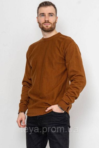 Светр чоловічий колір коричневий розміри L, XL, XXL FA_003911 | Зображення 1