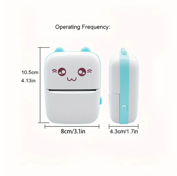 Портативний мінітермопринтер Bluetooth для етикеток і нотаток, безчорнильний кишеньковий принтер | Зображення 2