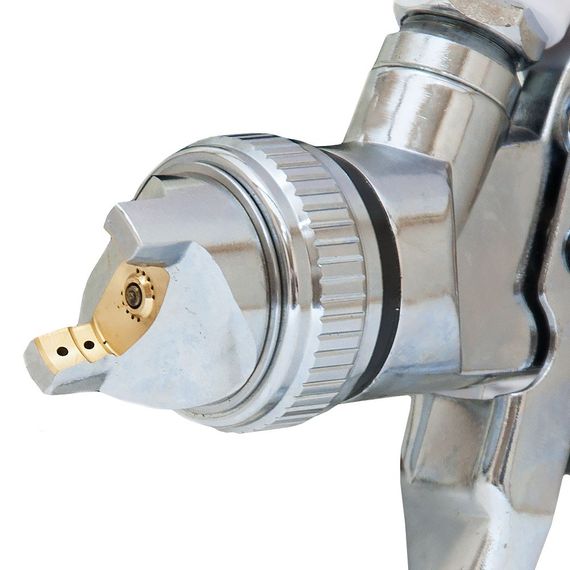 Фарборозпилювач хромований Sigma HVLP 1.3 мм з верхнім баком 600 мл (6812131) | Зображення 6