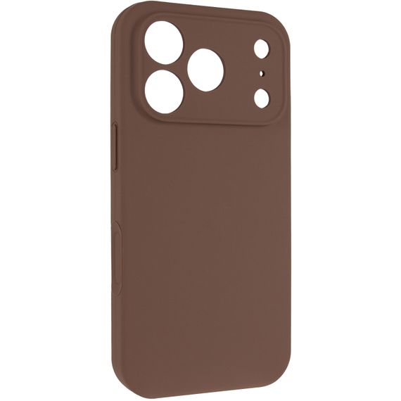 Чохол Silk Full Camera Protective (AA) NO LOGO для Apple iPhone 17 Pro / 18 Pro (6.3") Коричневий / Brown
