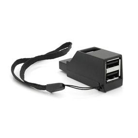 Портативний USB HUB 3.0 на 1 порт USB3.0 + 2 порту USB2.0, Black, OEM