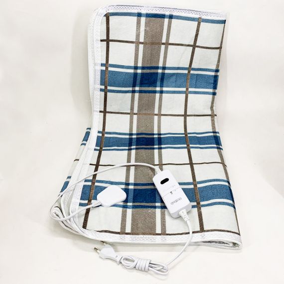 Електропростирадло односпальне 70х150 см тепле електро простирадло ковдра з підігрівом клітина JP-17 | Зображення 3