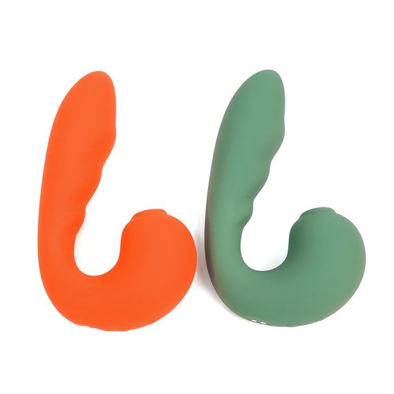 Вибратор с клиторальным стимулятором Sweet Em, оранжевый sexstyle | Зображення 2