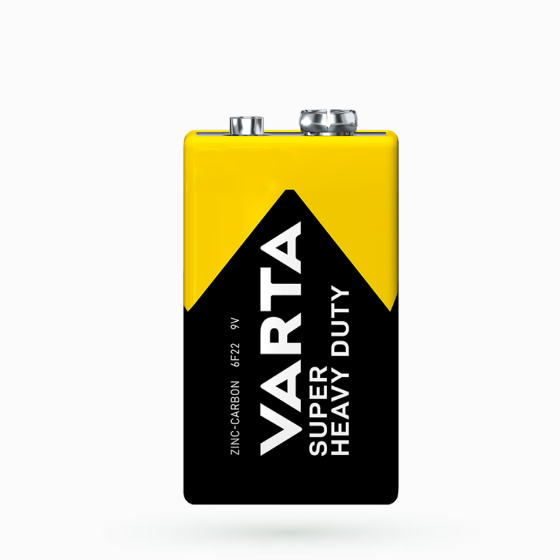 Батарейка сольова V9 (пл-1шт) VARTA Super Heavy Duty