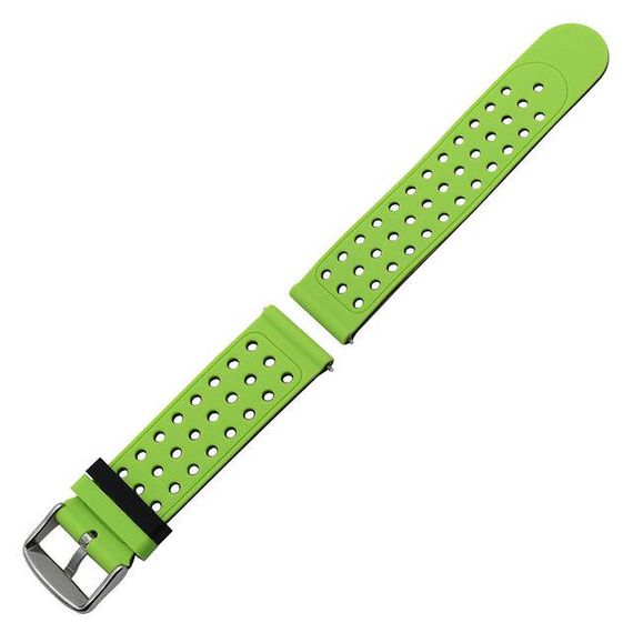 Подвійний ремінець з перфорацією для годинника Xiaomi Huami Amazfit SportWatch 2/Amazfit Stratos - Black&Green | Зображення 3