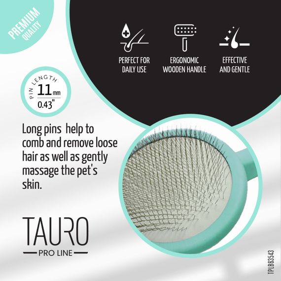 Пуходерка зелена Tauro Pro Line, 9 см | Зображення 3
