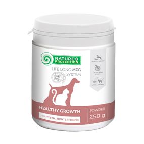 Витамины Nature's Protection Healthy growth Formula для укрепления суставов, костей и зубов у собак 250 гр