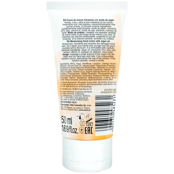 Крем для рук зволожуючий Delia Argan Care (50 ml) | Зображення 1