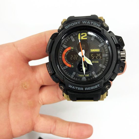 Годинник протиударний SKMEI 1343KH KHAKI, Койот | Зображення 7