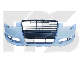 Передний бампер Audi A6 C6 '08-11 (с отв. омывателя; с отв. под п/троник) (FPS)