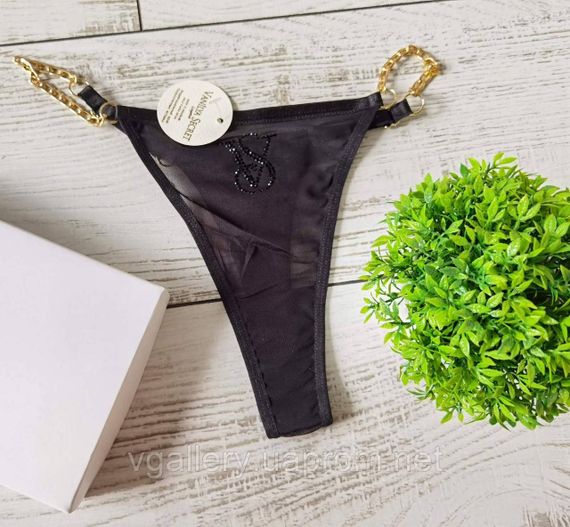 Жіночі стрінги на ланцюжку Vanilya Secret зі стразами, жіночі стрінги Ваніла Сікрет, стрінги на ланцюжку