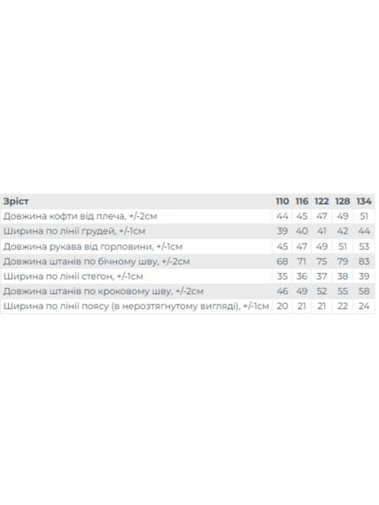 Костюм для дівчинки Носи своє 110 Бежевий (p-16586-192024) | Зображення 1