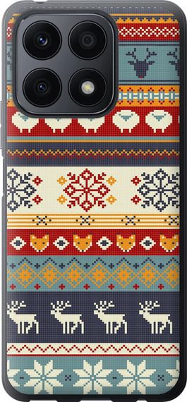 Чехол на Huawei Honor X8a Рождественский орнамент "3303u-2963-17620"