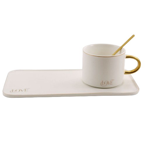 Набір чайний (ч.200мл + блюдце) порцеляна 3411 Оптима