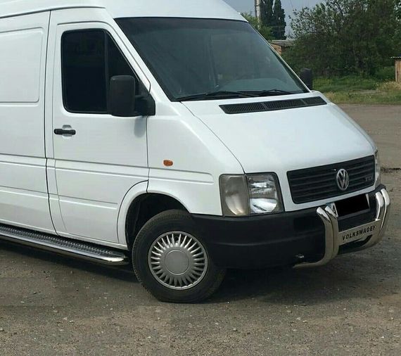 Кенгурятник WT011 (нерж) для Volkswagen LT 1998-2024 рр | Зображення 1