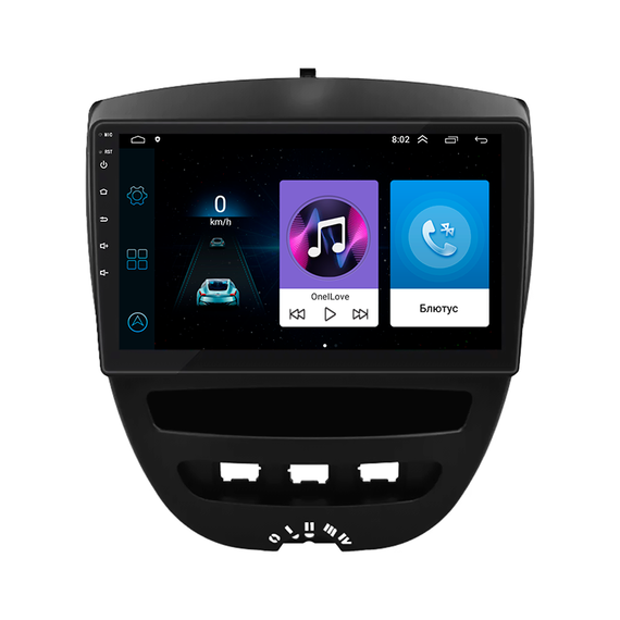 Штатная магнитола 10" Lesko для Toyota Aygo I Рестайлинг 2009-2012  1/16Gb/ Wi-Fi Optima Тойота | Зображення 1