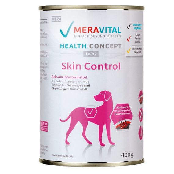 Корм MERA MVH Nassfutter Skin Control влажный для собак з дерматозами и заболеваниями кожи 400 гр