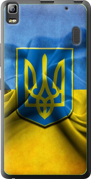 Чехол на Lenovo K3 Note K50-T5 Флаг и герб Украины 1 "375u-141-17620"