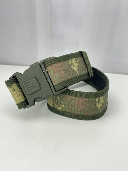 Ремінь тактичний чоловічий регульований 6724 128х4,7 см оливковий | Зображення 5