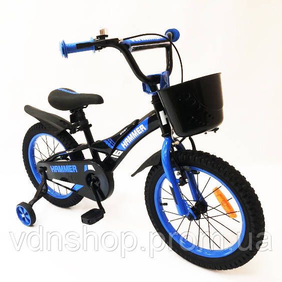 Легкий велосипед для дітей Hammer, Дорослий велосипед з додатковими колесами Надійний SE-29 | Зображення 3