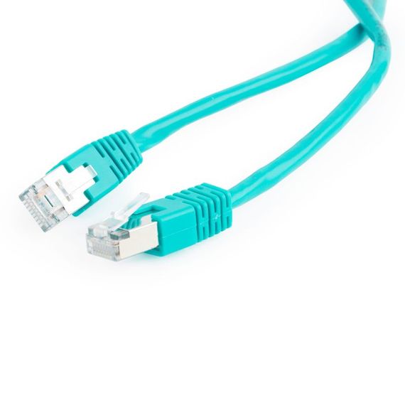 Патч корд Cablexpert PP22-0.5M/G, FTP, литий,  50u" штекер із фіксатором, 0.5 м, зелений | Зображення 1