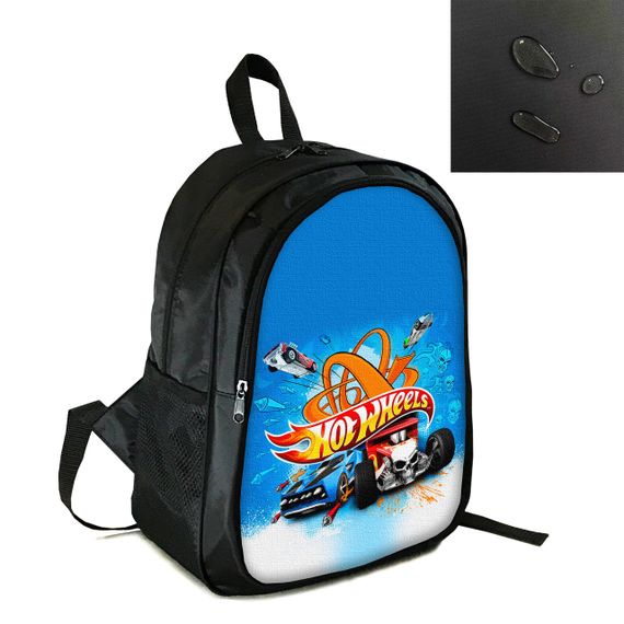 Рюкзак шкільний, міський, спортивний 38×28см з принтом Hot Wheels дитячий, підлітковий для хлопчика  (4288)