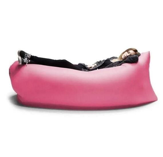 Надувний матрац (180х70 см) AIR SOFA CLOUD, Рожевий/ Шезлонг надувний/ Ламзак | Зображення 3