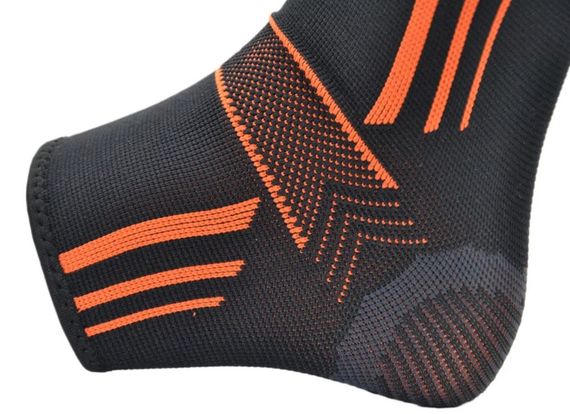 Бандажі на гомілкостоп Power System PS-6022 Ankle Support Evo Black/Orange L (пара) (PS_6022_L_Black/Orange) | Зображення 4