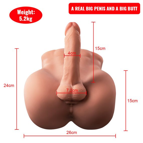 Фалоімітатор торс реалістичний "Benedict dildo" Sex Aura | Зображення 6
