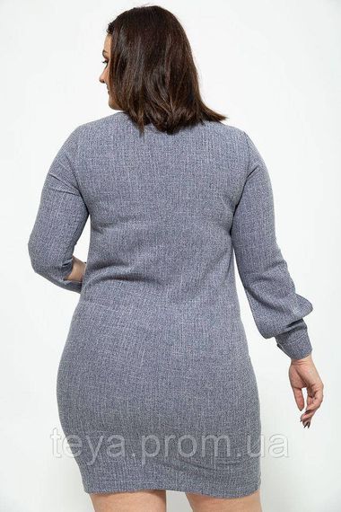 Коротке плаття батал синього кольору розмір 3XL FA_001763 | Зображення 3