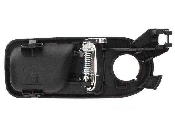 Ручка двери салона левая внутренняя Seat Arosa 97-05 черная хромированная (6X0837113D) | Зображення 1